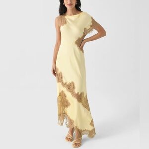 A.L.C. Alessia satin and lace dress